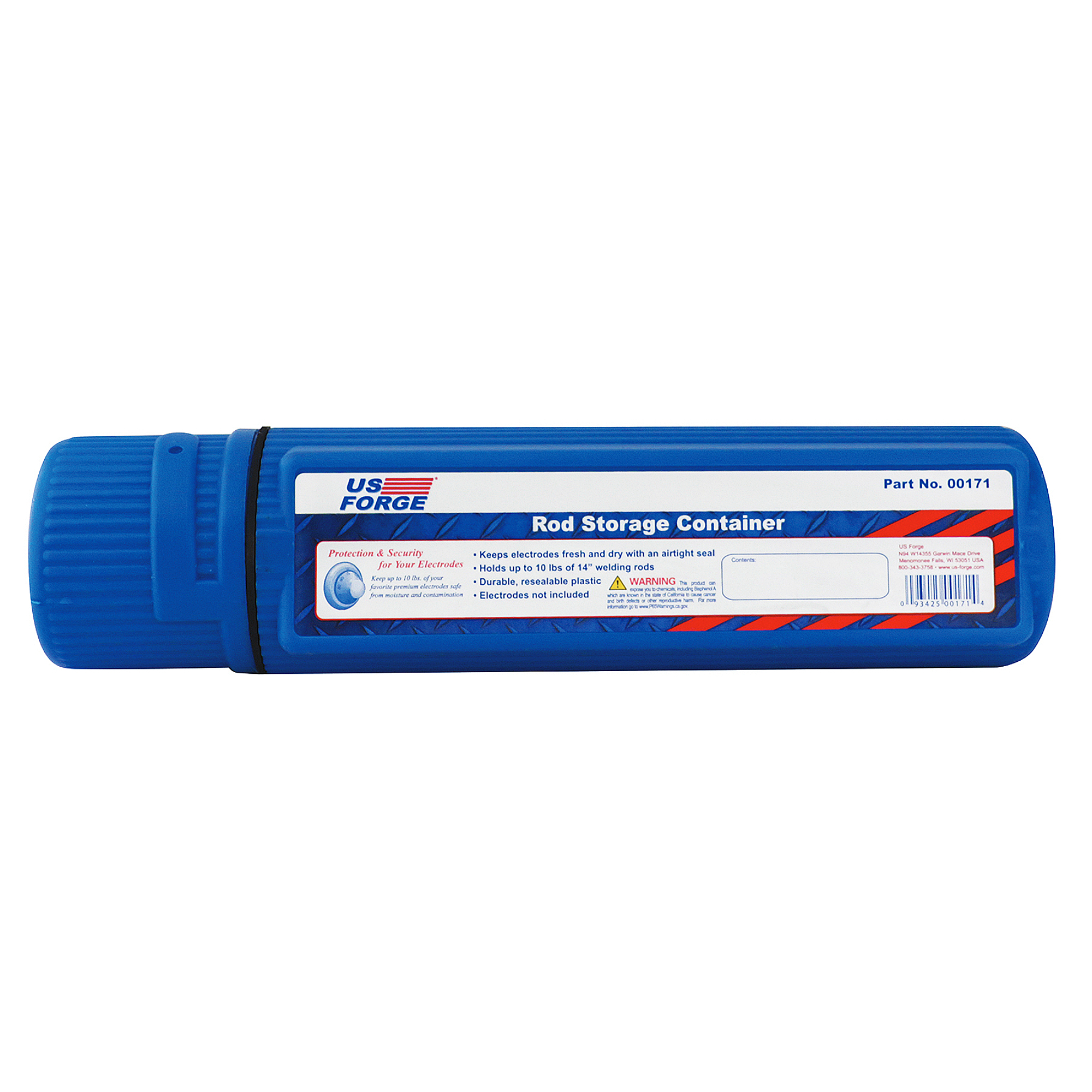 US Forge® Resealable Electrode Container, Model# 171